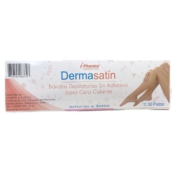 DERMASATIN EPILATOR BANDS WITHOUT ADHESIVE FOR HOT WAX BAG 30PCS