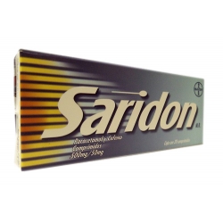 SARIDON (PARACETAMOL/CAFEINA) 500MG/50MG 20TAB