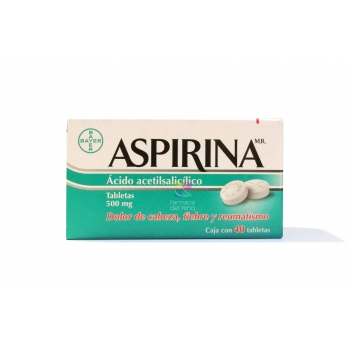 ASPIRINA  (ACIDO ACETILSALICILICO) 500MG 40TAB
