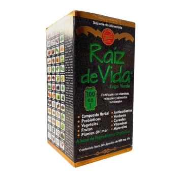 RAIZ DE VIDA JUGO VERDE 500MG 60 CAP