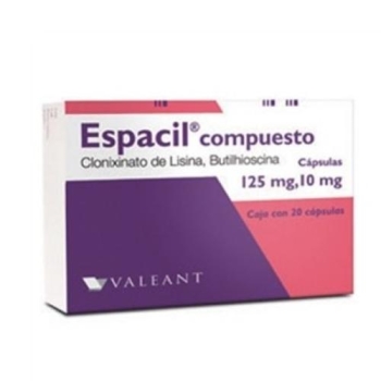 ESPACIL COMPUESTO 125MG/10MG 20TAB