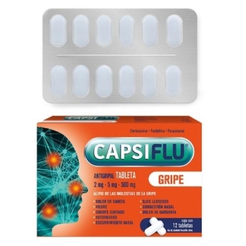 CAPSIFLU c/12 TABS. 2/5/500 MG