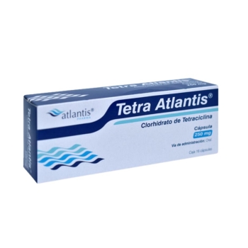 TETRA ATLANTIS (CLORHIDRATO DE TETRACICLINA) 250MG 16 CAPS