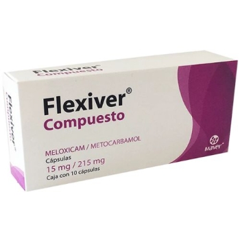 FLEXIVER COMPUESTO (MELOXICAM / METHOCARBAMOL) 15MG / 215MG