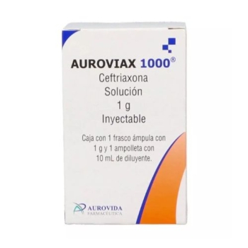 AUROVIAX 1000 (CEFTRIAXONA) 1G 1FRASCO