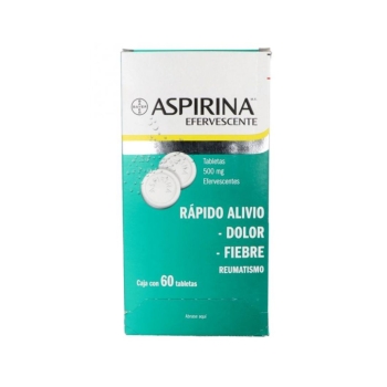 ASPIRINA EFERVESCENTE (ACIDO ACETILSALICILICO) 500MG 60TABS