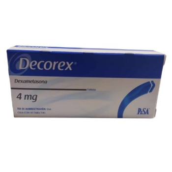 DECOREX (DEXAMETASONA) 4MG 10 TABLETAS