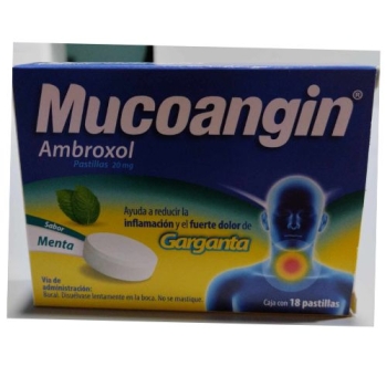 MUCOANGIN MINT FLAVOR (AMBROXOL) 20mg 18 tablets