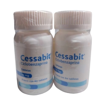 CESSABIT (CICLOBENZAPRINA) C/60 TABS 10 MG (2PACK)