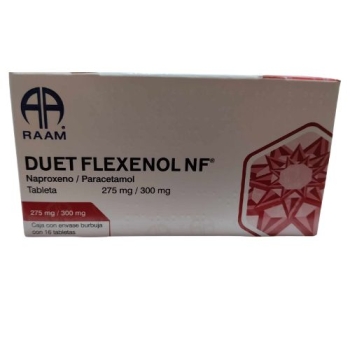 DUET FLEXENOL NF (NAPROXENO/PARACETAMOL ) 375/300MG C/16 TABS