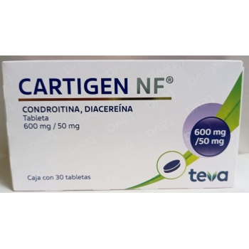 CARTIGEN NF (CHONDROITIN, DIACEREIN) 600MG/50MG WITH 30 TABLETS