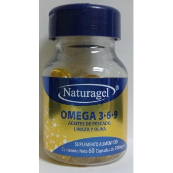 OMEGA 3.6.9 WITH LINSEED AND OLIVE 700MG (NATURAGEL) WITH 60 CAPSULES