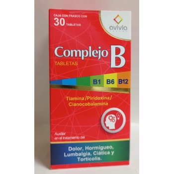B COMPLEX B1,B6,B12 30 AVIVIA TABLETS