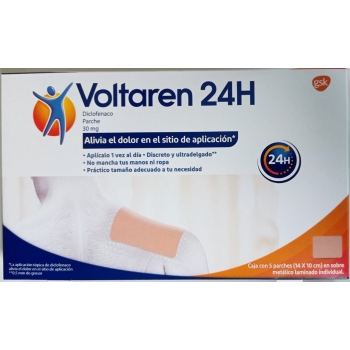 VOLTAREN 24H 30MG BOX WITH 5 PATCHES