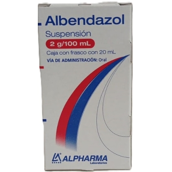 ALBENDAZOL 2G/100ML SUSPENCION ORAL 20ML (ALPHARMA)