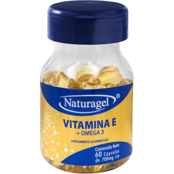 VITAMIN E+OMEGA 3 (Naturagel) c/60 CAPS. 700MG.