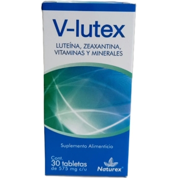 V-LUTEX (Luteina, Zeaxantina, Vitaminas y Minerales) 575MG CON 30 TABLETAS