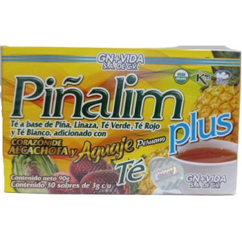 PIÑALIM PLUS TEA (Artichoke, Peruvian Aguaje) WITH 30 SACHETS