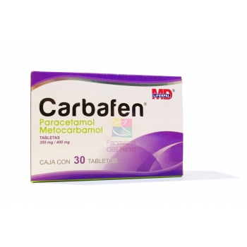 CARBAFEN (PARACETAMOL/METOCARBAMOL) 350/400MG 30TAB