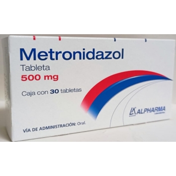 METRONIDAZOL (ALPHARMA) 500MG 30 TABLETAS