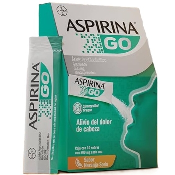 ASPIRINA GO 500MG GRANULADO 10 SOBRES SABOR NARANJA