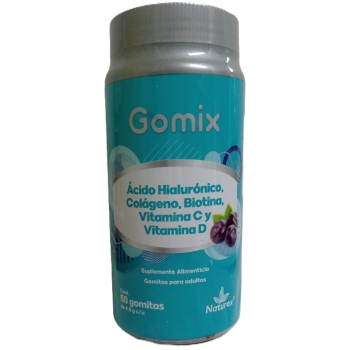 GOMIX ACIDO HIALURONICO,COLAGENO,BIOTINA VIT C Y D C/50 GOMITAS