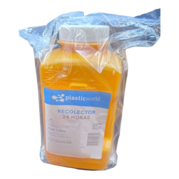 RECOLECTOR DE ORINA 24 HORAS (PlasticWorld) Cap. 2.7 Lt. c/1 Pza