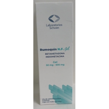 RUMOQUIN NF GEL 500/50MG TUBE 60G