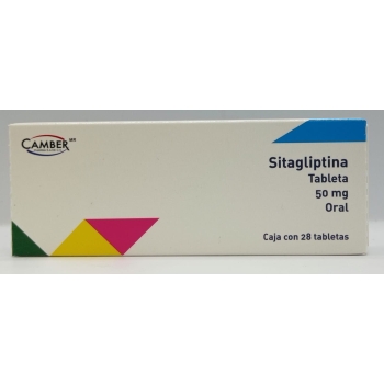 SITAGLIPTINA (JANUVIA) CAMBER 50MG C/28 TABLETAS