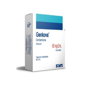 GENKOVA (GENTAMICINA) 80MG/2ML SOL. INYECTABLE