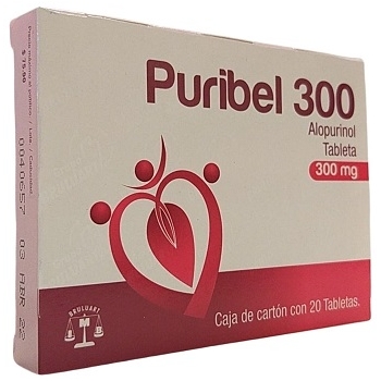 PURIBEL-300 (ALOPURINOL) 300MG 20TABLETAS