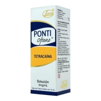 PONTI OFTENO (Tetracaina) 5mg 10ml sol  *THIS PRODUCT IS ONLY AVAILABLE IN MEXICO