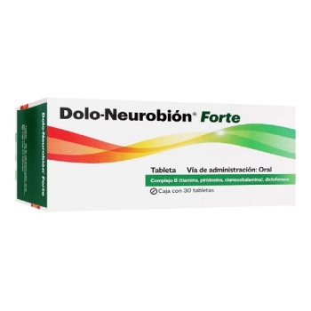 DOLO-NEUROBION FORTE (Diclofenaco, Tiamina, Piridoxina y Cianocobalamina) 30TAB