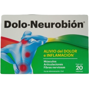 DOLO-NEUROBION (Diclofenaco, Tiamina, Piridoxina y Cianocobalamina) 20TAB