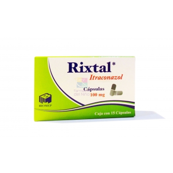 RIXTAL (ITRACONAZOL) 100MG 15CAPSULAS