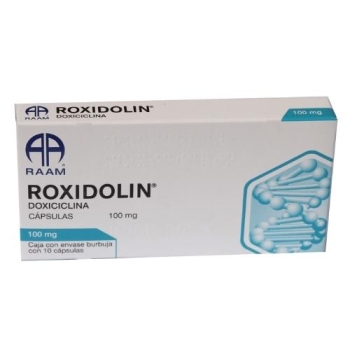 ROXIDOLIN (DOXICICLINA) 100MG 10 CAPSULAS