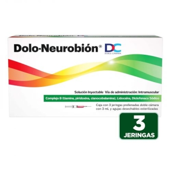 DOLO-NEUROBION DC 3PREFILLED SYRINGES *THIS PRODUCT CAN'T BE SHIPPED OUT OF MEXICO*