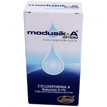 MODUSIK-A OFTENO (CYCLOSPORINE A) 1% EYE DROPS 5ML  *THIS PRODUCT IS ONLY AVAILABLE IN MEXICO
