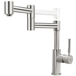 Llave Monomando Articulado Acero Inox para Cocina INX 983 CODIGO 74.983.02.00