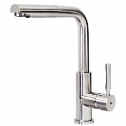 Llave Monomando Giratorio Extraíble Acero INOX para cocina INX 938 CODIGO 74.938.02.00
